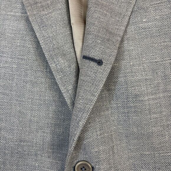 Brooks Brothers Wool Silk Linen Blazer Sport Coat 3 Roll 2 Light Blue 43L - Picture 8 of 12
